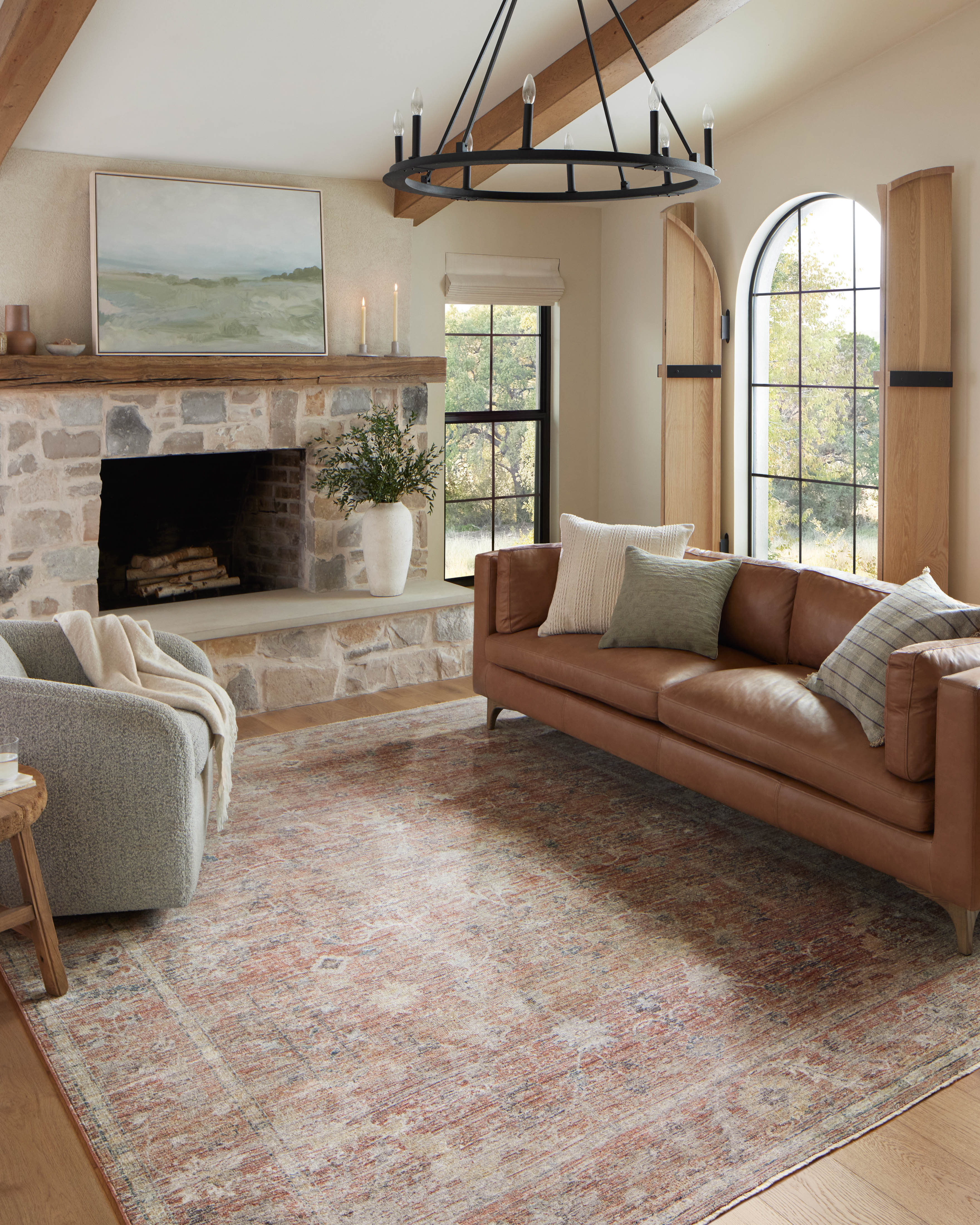 Magnolia Home By Joanna Gaines x Loloi Millie Sunset/Multi Area Rug - Rectangle 9'6" x 13'1"