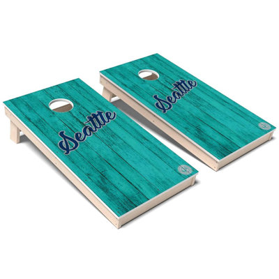 Seattle Vintage Baseball All-Weather Composite Cornhole Set