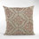 Flowers Linen Blend Damask Indoor / Outdoor Pillow Cover & Insert