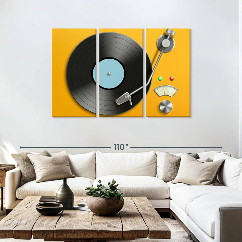 Abarca Retro Record Player, 48" H x 74" W