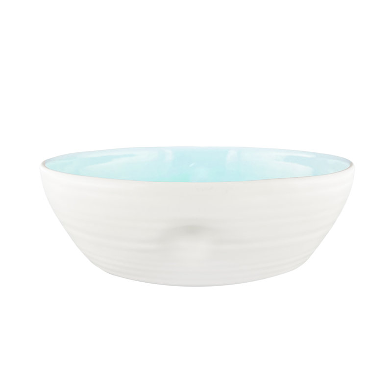 Bol de service en grès Canvas Home, Aqua