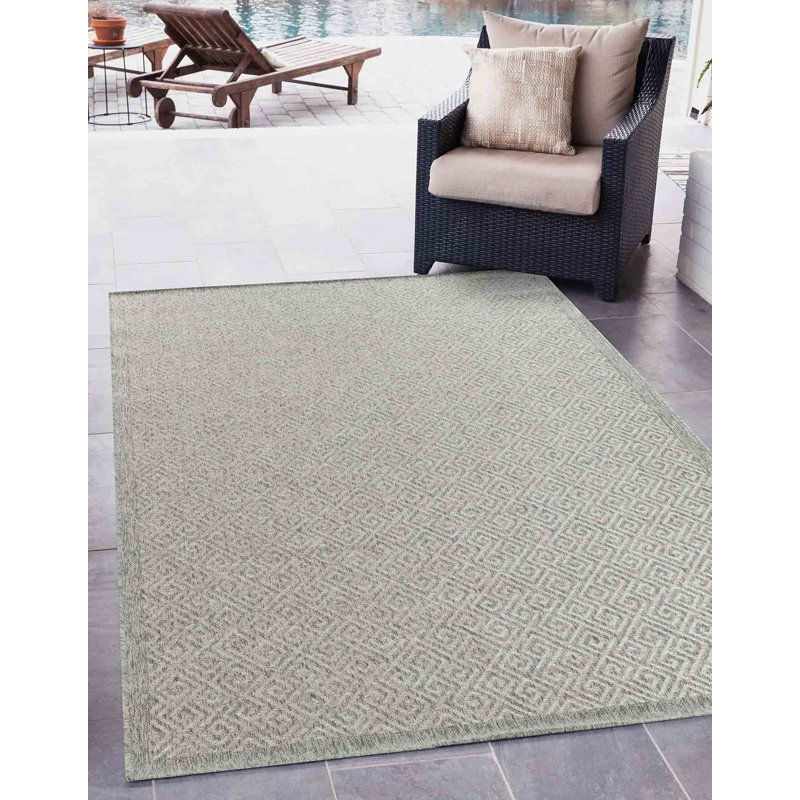 Weidner Geometric Indoor / Outdoor Area Rug, Rectangle 160 x 230cm
