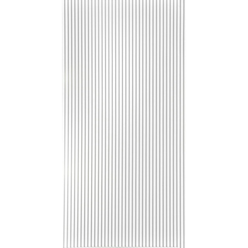 Ridge MirroFlex x 8 pi Panneaux muraux PVC PVC 3D - Blanc brillant (32 pieds carrés / feuille)