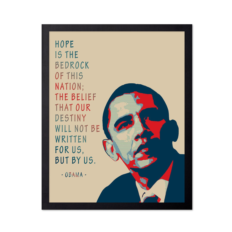 «Hope Is The Bedrock», Unframed, Poster, 24"H x 32"W