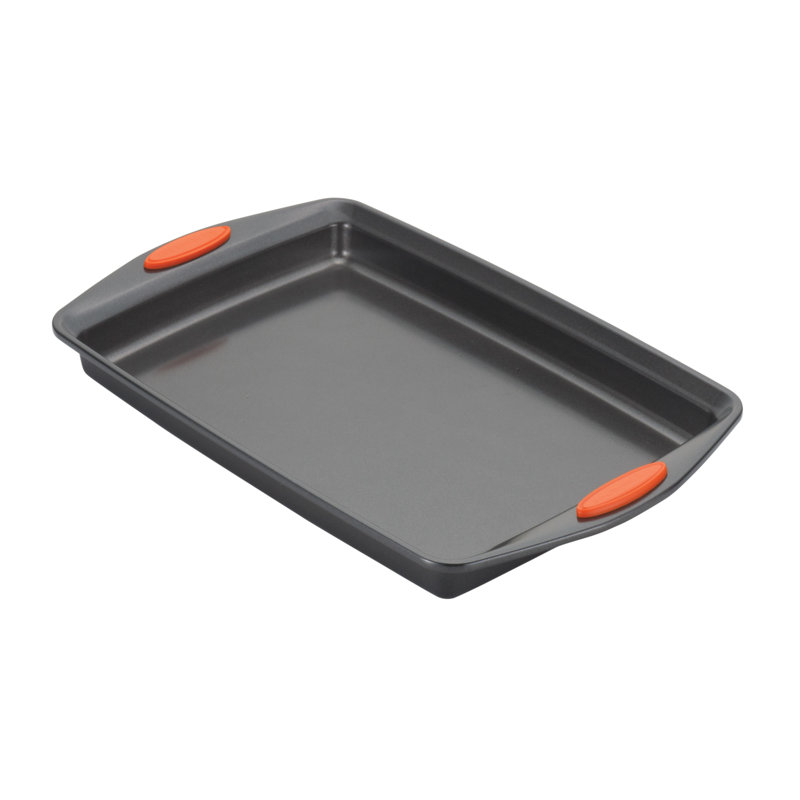 Gray Carbon Steel Non-stick 3-Piece Baking Sheet Pan Set