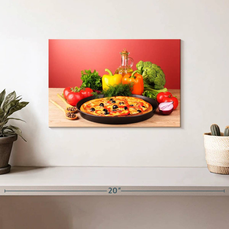 Yarlin, légumes et pizza, H 8 po x l 12 po