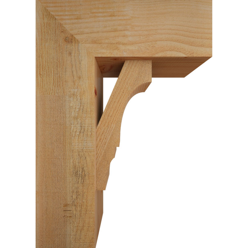 Balboa Block Offset Brace Bracket, 26 x 18, 8"W Douglas Fir (Rough Sawn)