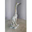 Sculpture en forme de girafe en aluminium de la collection Nifao, élégance gracieuse 8 po x 4 po x H 18 po