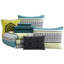 Ensemble d'édredon en microfibre jaune / bleu 10 pièces Duleba-1825036380