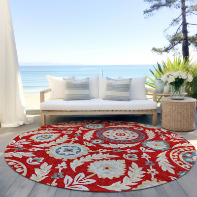 Mahaney Floral Indoor / Outdoor Rug