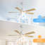 52 Inch Ceiling Fan (No Light) With Natural Solid Wood Blades - Reversible DC Motor For Bedroom & Living Room-1387024010-1387024008