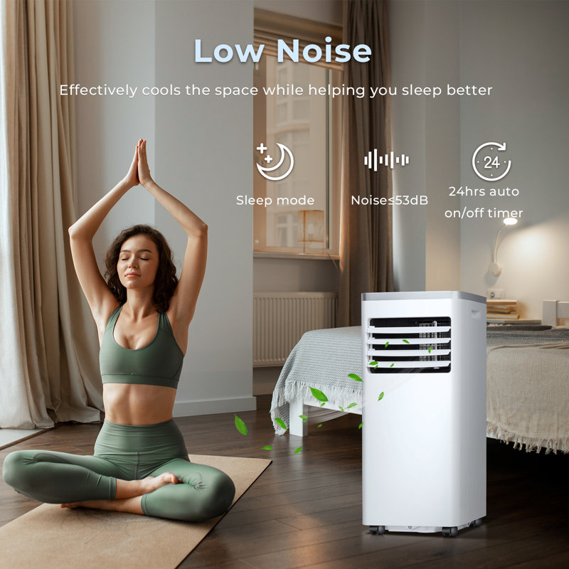 Climatiseur HAVATO 10000 BTU ， Refroidit 450 pieds carrés Climatiseur 3 en 1 avec télécommande