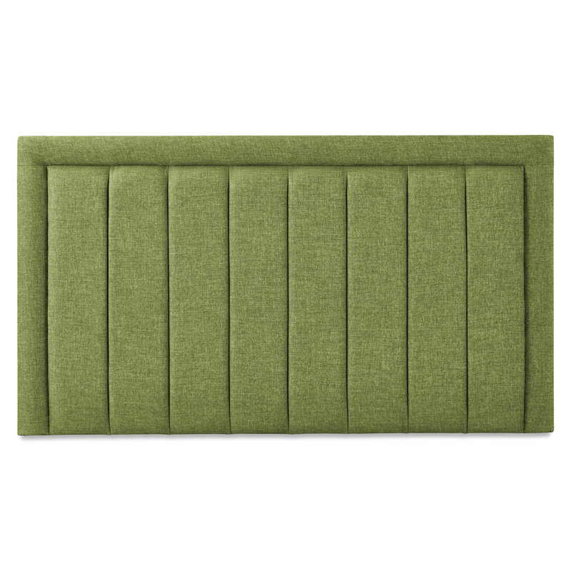 Franciene Upholstered Headboard, Kingsize (5'), Lime Green Polyester