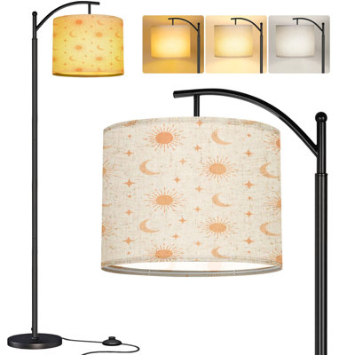  Lampe sur pied arc sans soudure soleil lune composition contemporaine Boho décoration murale Mid Century