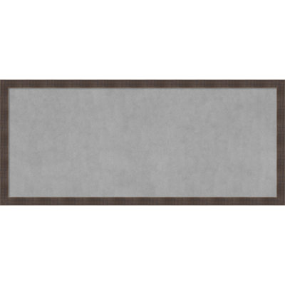 Magnetic Solid Wood Framed Metal Bulletin Board