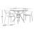 Farrah 31.5" W Square 2-Person Plastic Bistro Set
