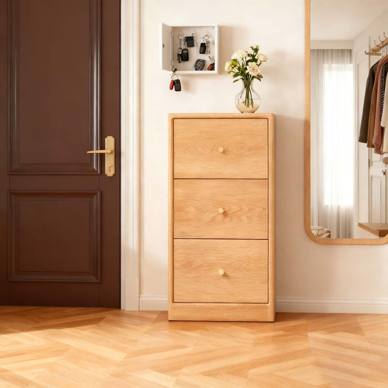 Armoire de rangement en chêne massif
