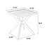 Table d'extérieur en fonte d'aluminium durable avec un design antique élégant et une fabrication résistante à la rouille