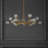 Elizabelle 18 - Light Crystal and Iron Dimmable Sputnik Modern Linear Chandelier-422961629