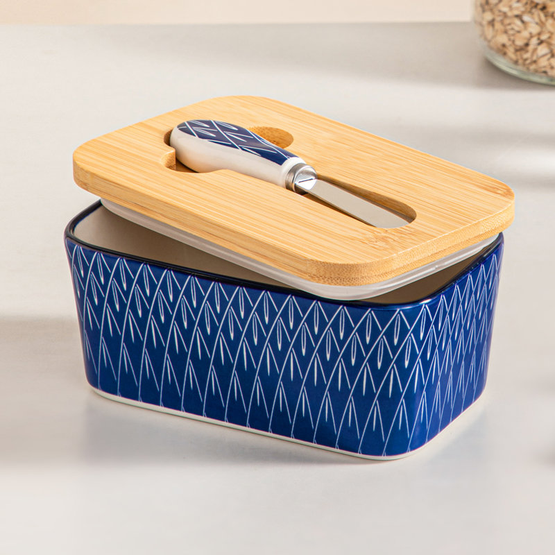 1-Piece Ceramic Butter Storage Box 