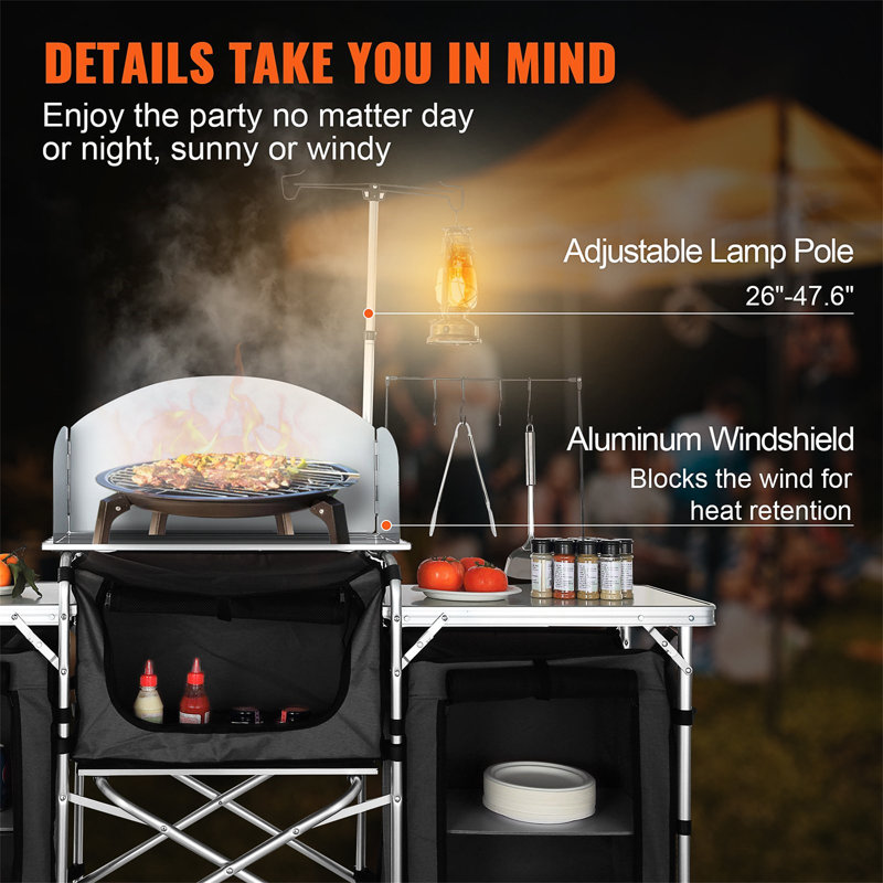 Camping Kitchen Table(Only Including Table)
