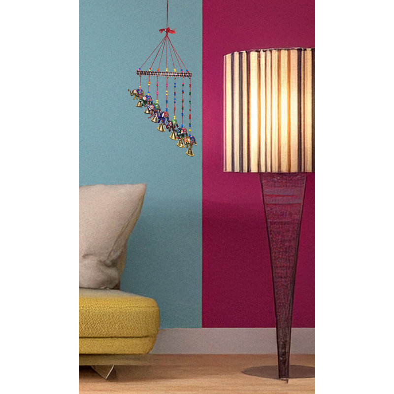 7 Elephant Thread Hanging Chime