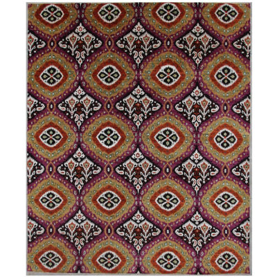Geometric Hand Knotted Area Rug