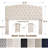 Button-Tufted Upholstered Headboard with Wall-Mount Option-1888047383-1882684304