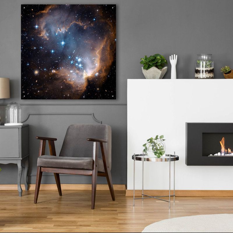 Art mural en verre acrylique «Star Cluster» par la NASA, H 36 po x l 36 po x P 0,2 po
