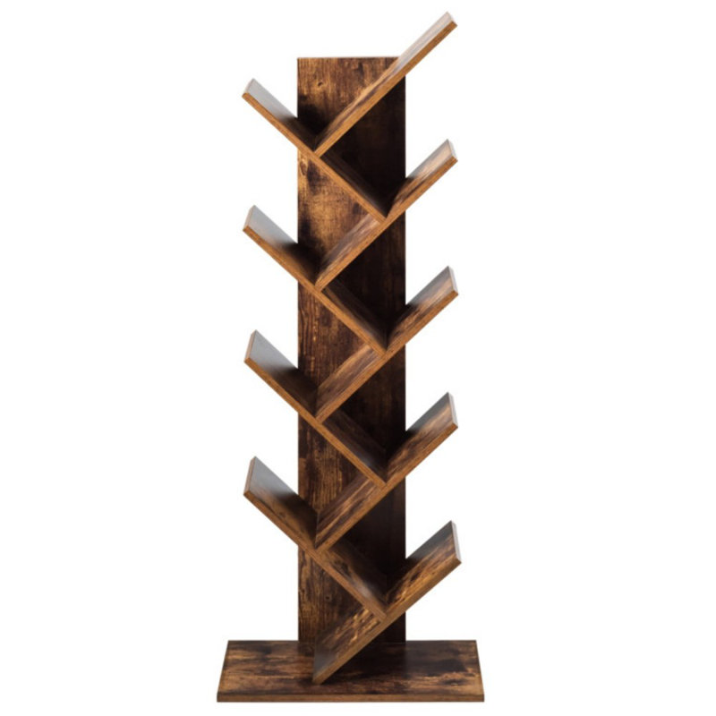 8-Tier Free Standing Tree Bookshelf