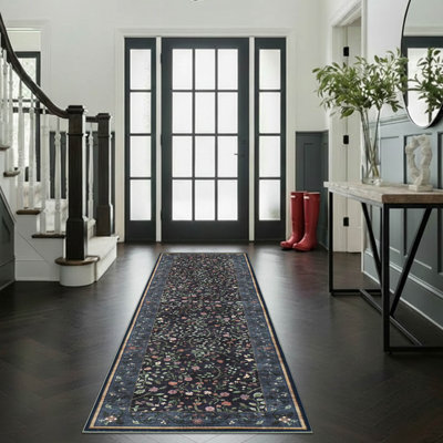 Hunter Washable Printed Chenille Rug