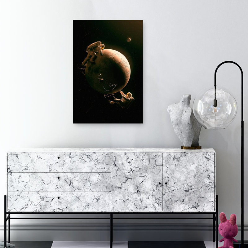 Reproduction d'art mural, paysage cosmique abstrait contemporain, paysage cosmique, H 36 po x l 24 po