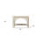 56" Natural Solid Wood Distressed Console Table With Shelf