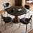 Black Round Sintered Stone Dining table-1950163022