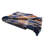 Navy and Gold Plaid Throw Blanket