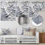 Décoration murale grise harmonie crème et chaos II - formes abstraites-1027077769