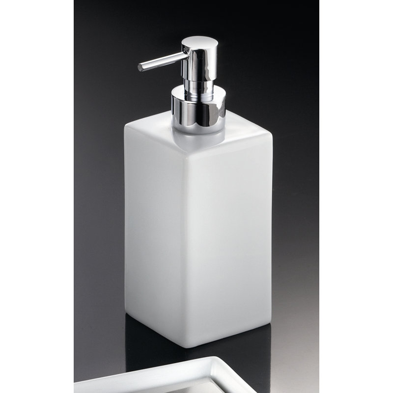 Saon Soap / Lotion Dispenser, Polished Chrome