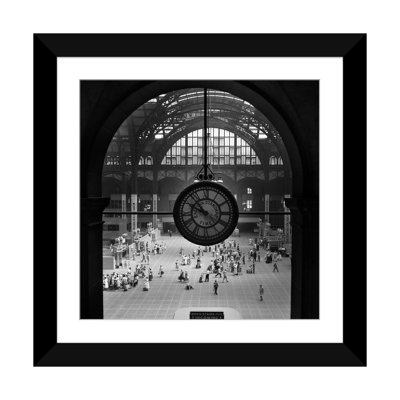 Horloge de la station de Pennsylvanie des années 1950, bâtiment de New York démoli en 1966, NYC NY USA, par Vintage Images