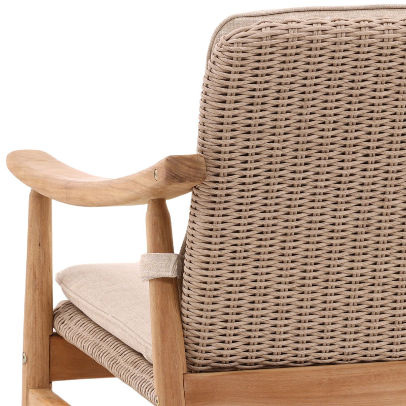 Fauteuil d'extérieur en oléfine Wembley, beige
