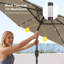 Parasol de marché éclairé 90 po Doras-173964292