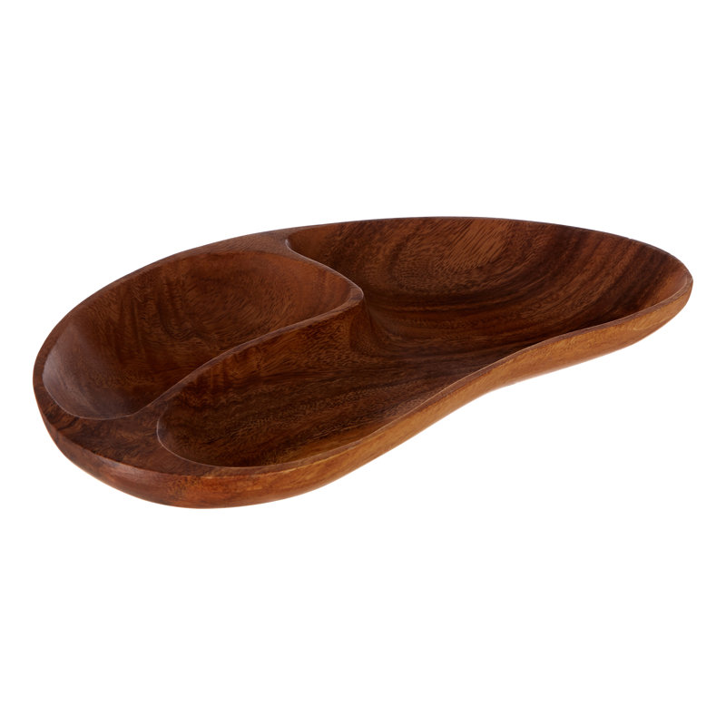 Alpen Home Flaherty Wood Divided Serving Dish