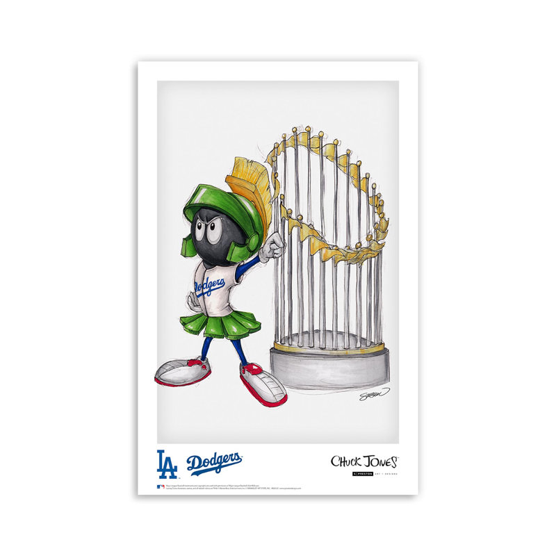 Affiche World Series Marvin The Martian Washinton Nationals par S. Preston, Los Angeles Dodgers