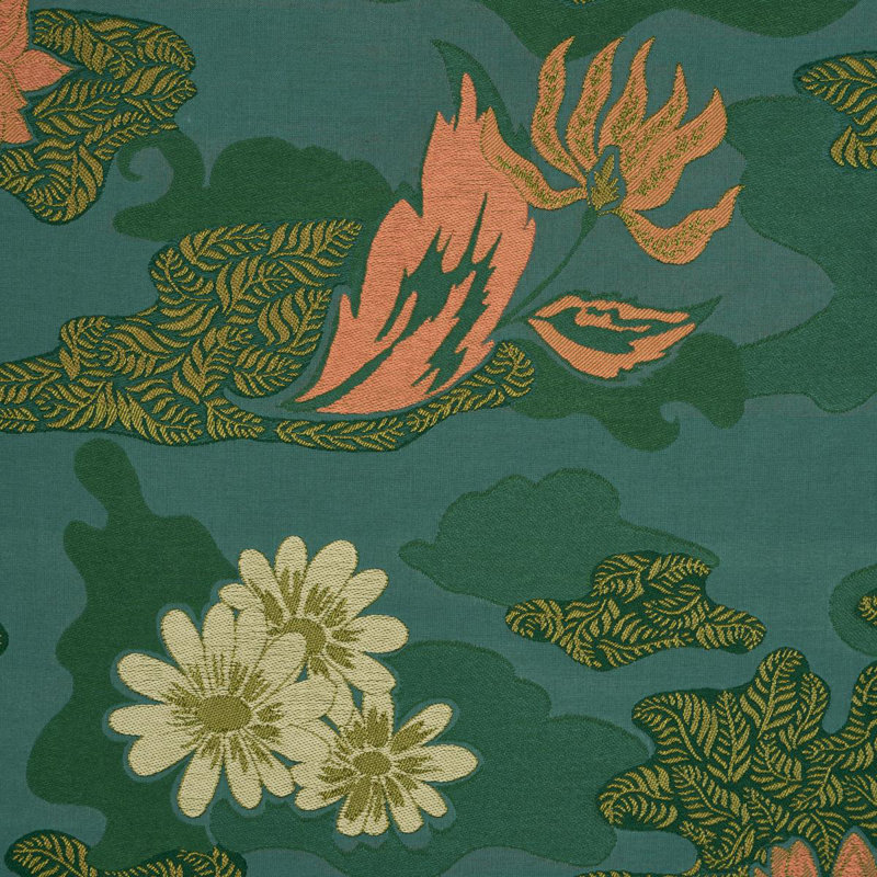 Schumacher X Laura Gonzalez Lian Dream Fabric, Green