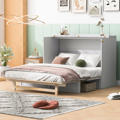 Grand lit, blanc avec rangement suffisant pour une chambre - Choix de grand lit avec tiroirs tangibles