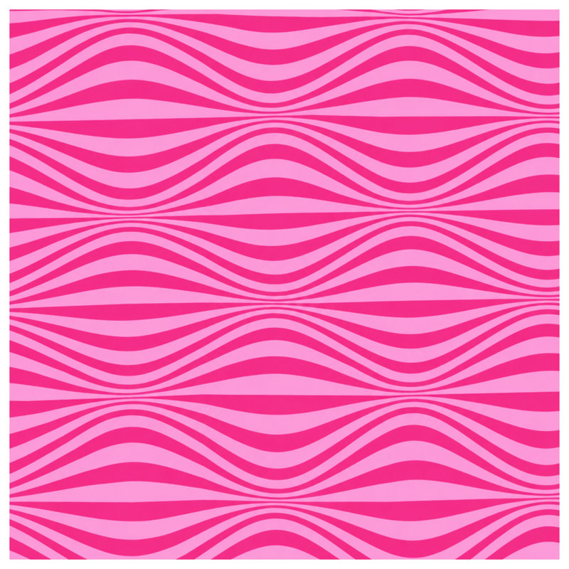 Tapis de bain Pink Wavy Lines, 34in W x 21in L