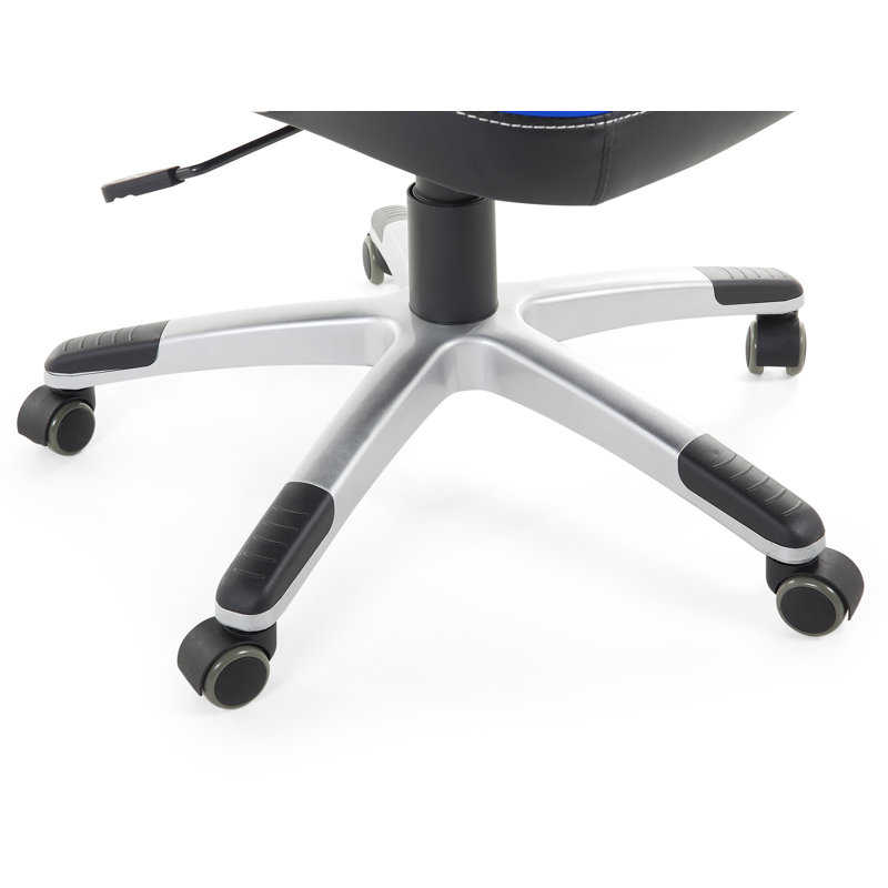Symple Stuff Spennymoor Adjustable Swiveling PC & Racing Game Chair in Black
