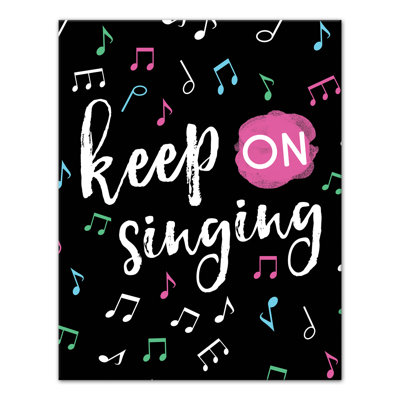 «Keep On Singing», art sur toile tendue