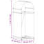 Porte-bûches en acier galvanisé 15,7 po x 17,7 po x 39,4 po-1692477977