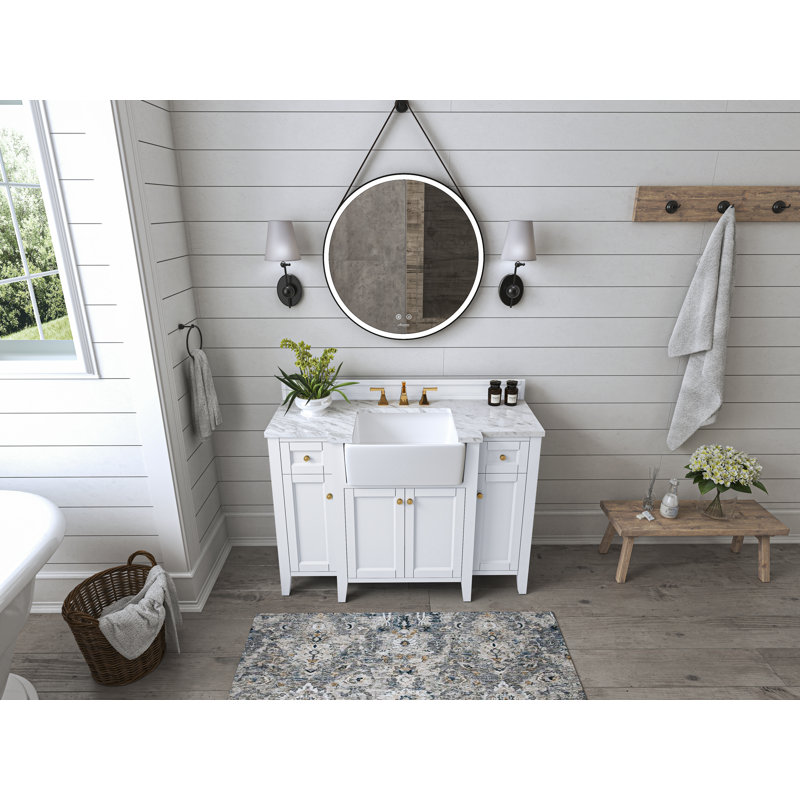 Adeline 48'' W Single Vanity, White