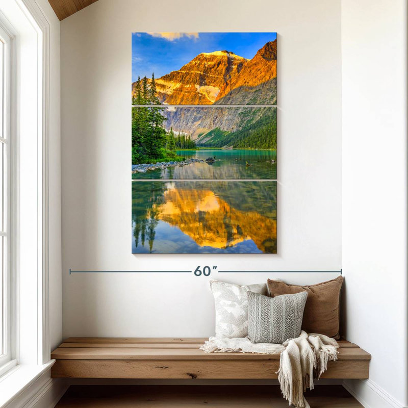 Alvord Mount Edith Cavell Alpenglow, H 50 po x l 32 po